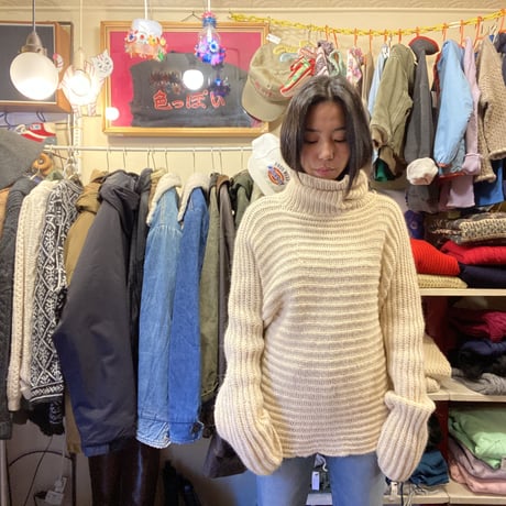 [USED] おもしろハイネックセーター