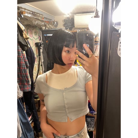 [USED] American apparel クロップドTee