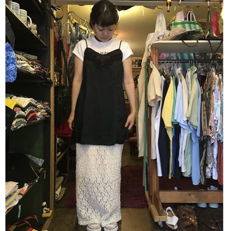[USED] サテン地キャミワンピース