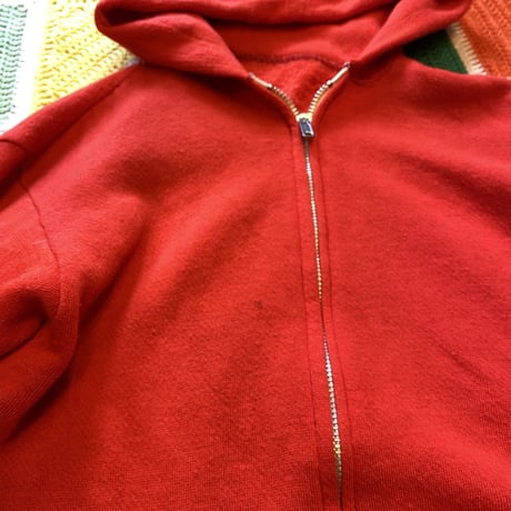 [USED] 80's  vintage ZIP PARKA  "RED"