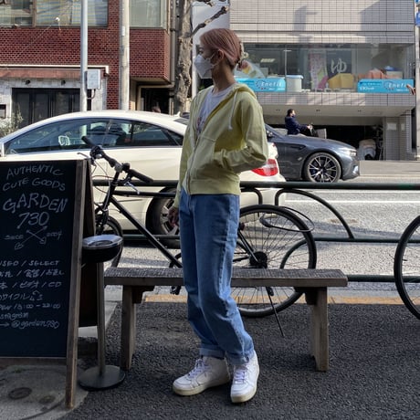 [USED] made in U.S.A. YELLOW ZIP-UP PARKA🌼