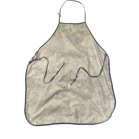 [USED] Picnic🧺ブルーのプリントエプロン
