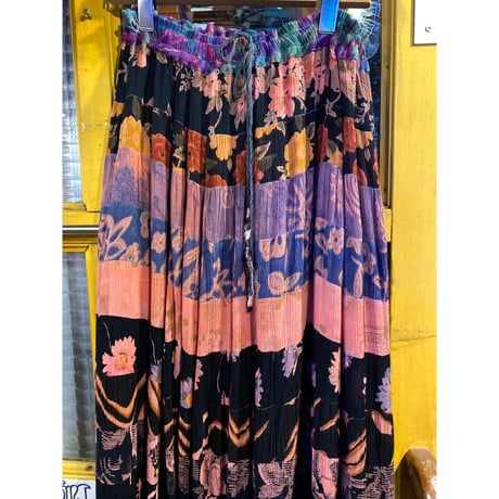 [USED] つぎはぎレーヨンスカート