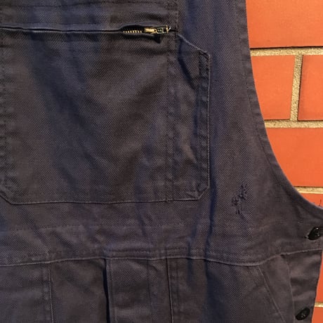 [USED]  vintage  EURO 紺色オーバーオール
