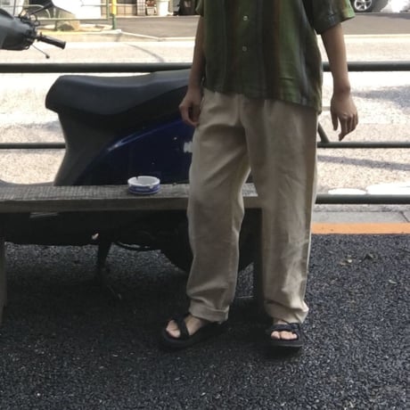 [USED] 太めリネンパンツ