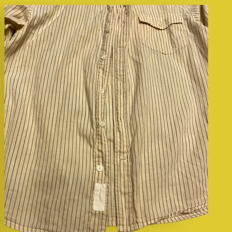 [USED]  ストライプクレリックシャツ