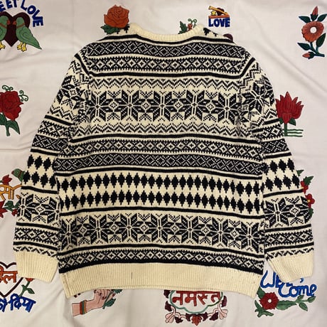 [USED] ノルディック柄アクリルKNIT