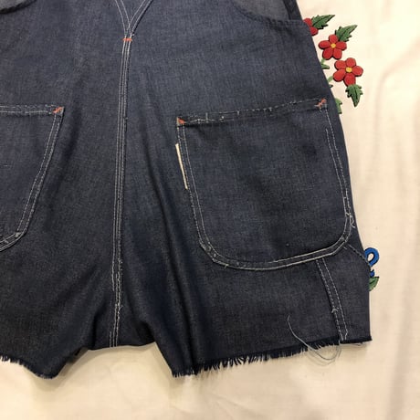 [USED] リメイク デニム short オーバーオール