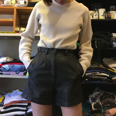[USED] high-waist!! rether SHORTS