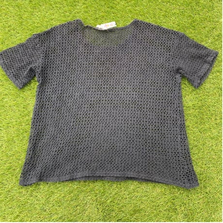 [USED]  Cotton メッシュ S/S Tee / BLACK