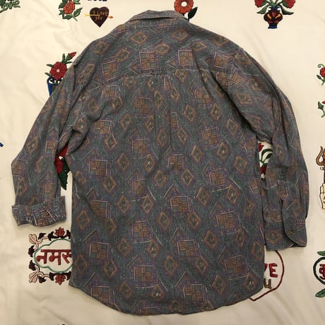 [USED] "CHAPS" Ralph Lauren ステキ柄 B.D.シャツ