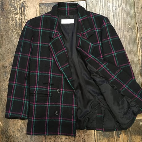[USED] WOOL100% Wボタンジャケット