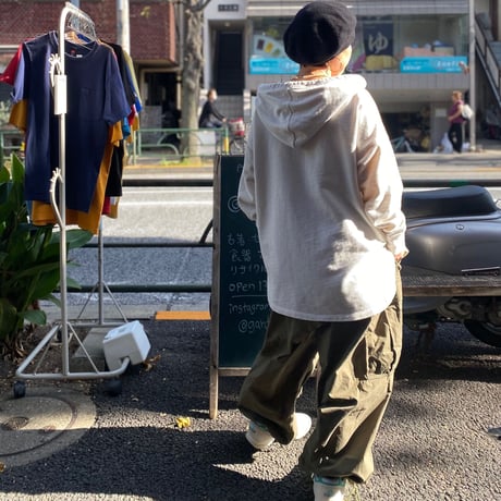 [USED] 無地 COTTON PARKA  -OFFWHITE-