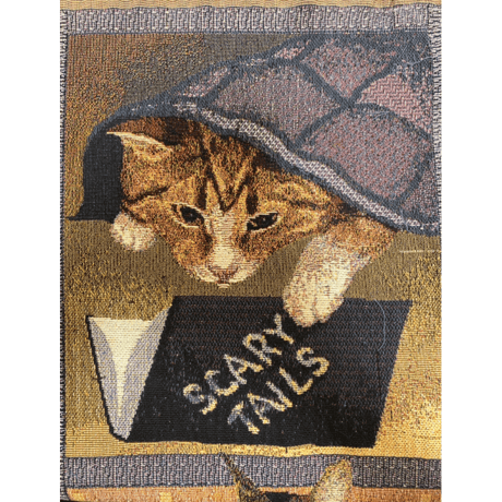 [USED]  Vintage ねこちゃん ジャガード ラグ