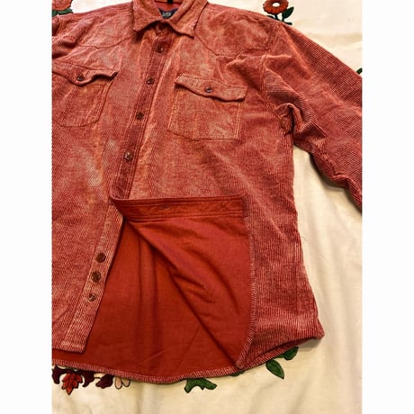 [USED] かわいいカラー♡BiGサイズコーデュロイシャツ