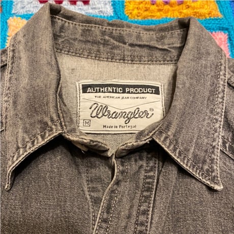 [USED] Wrangler COTTON DENIM SHIRT！
