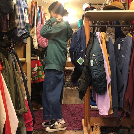 [USED] GAP LOGO ZIP PARKA！