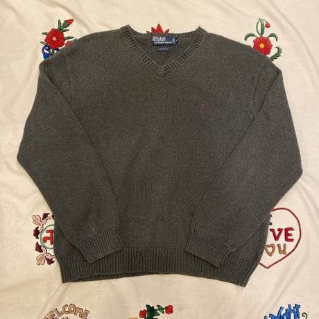 [USED] Ralph Lauren COTTON KNIT！