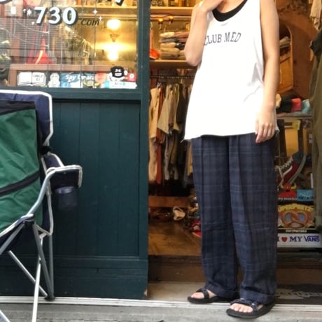 [USED] いいチェック柄のスラックス