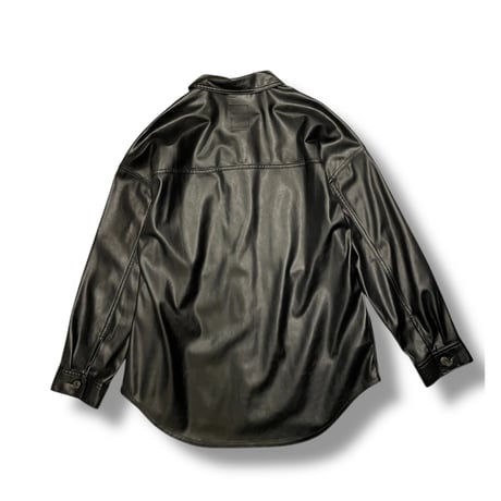 [USED] GAP フェイクレザー シャツ