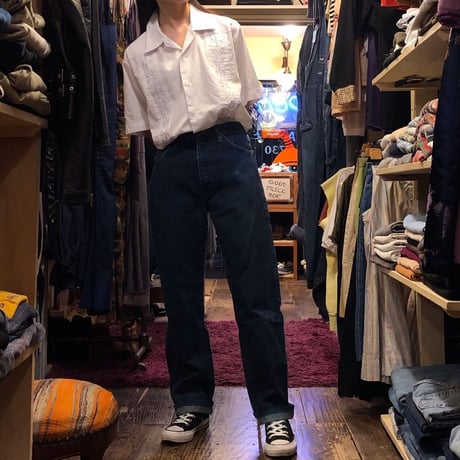 [USED] Wrangler 濃紺 テーパードデニム