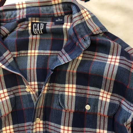 [USED] 90's GAP BIG HEAVY NEL SHIRTS