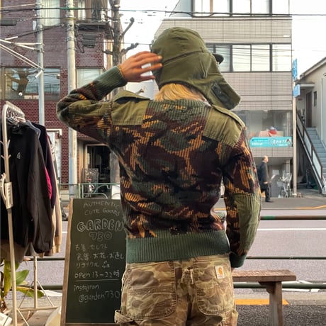 [USED] 迷彩! ARMY リブ ニット