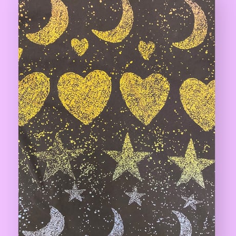 [USED]抜染⭐︎総柄Tee