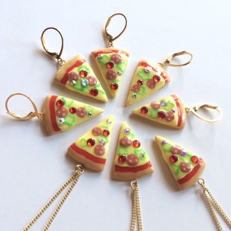 [BENICOTOY] PIZZA / メダマ / ホネ。ピアス＆ネックレス