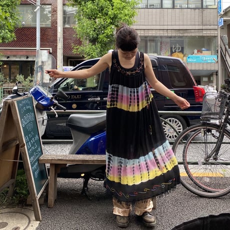 [USED]  タイダイワンピース /BLK