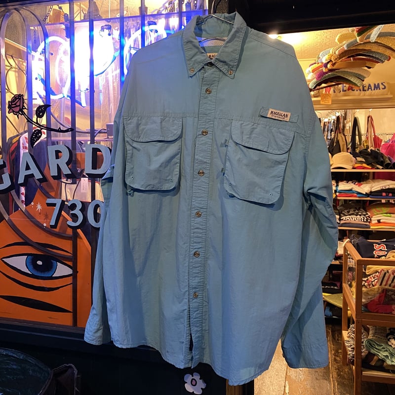 8SM1 MAGELLAN フィッシングシャツ　グレー　XL 古着used 8SM1 MAGELLAN フィッシングシャツ グレー XL 古着used 【公式通販】