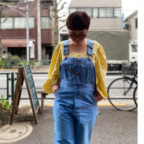 [USED]  リネンバルーンスリーブTOPS