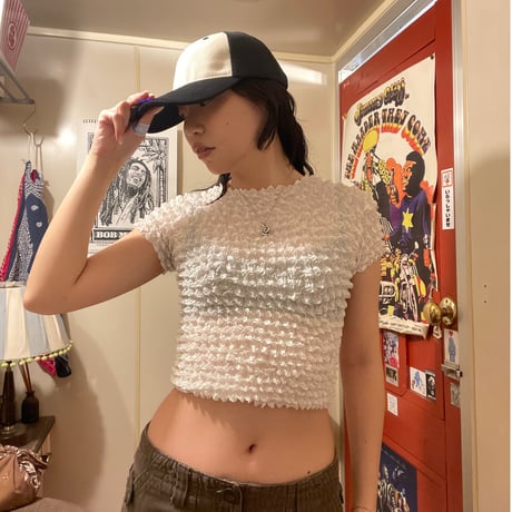 [USED] 無地 POPCORN TOPS（Tea Time Edition🍵）