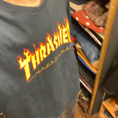 [USED] THRASHER FIRE LOGO-Tee