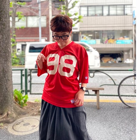 [USED] Champion メッシュ フットボール Tee