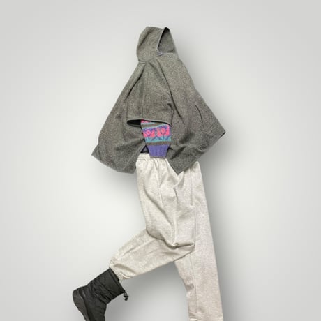 [USED] Eddie Bauer 裏地起毛フリースポンチョ