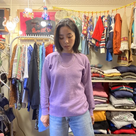 [USED] パープル サーマルtops
