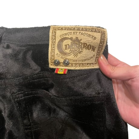 [USED] "CIMARRON" ベロアパンツ（W28）