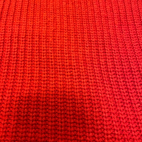 [USED] 朱色モックネックACRYL KNIT  🧡