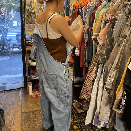 [USED]  LANDS' END DENIM OVERALL