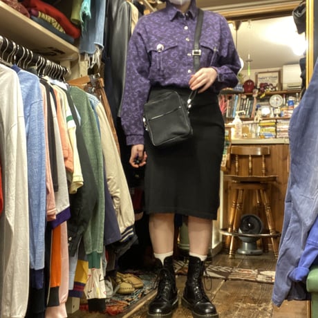 [USED] made in U.S.A. ダマスク柄シャツ！