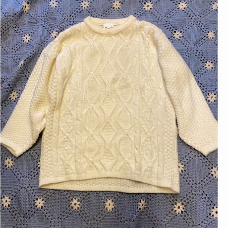 [USED] 80's アクリル ケーブルニット
