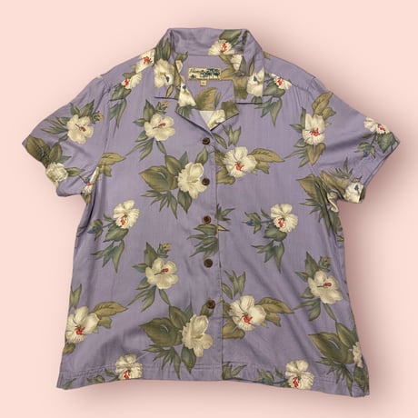 [USED] パープル💜アロハシャツ
