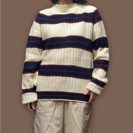 [USED] ざっくり♡ボーダー ACRYL KNIT