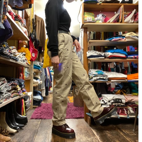 [USED] Ralph Lauren ”RUGBY” 刺繍 COTTON PANTS