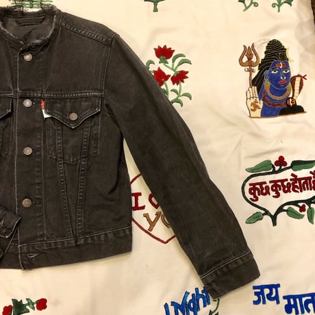 [USED]  Good Size! Levi's BLACK DENIM JKT