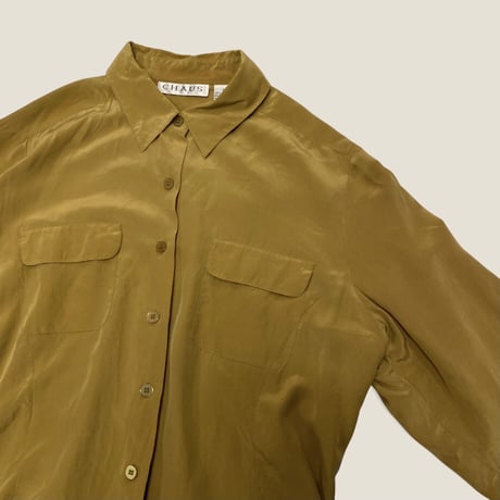 [USED] MUSTARD SILK SHIRT💛