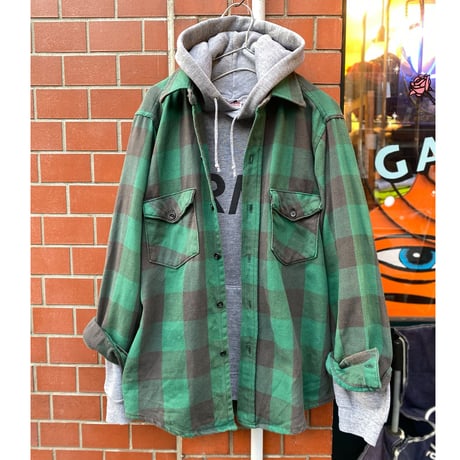 [USED] made in U.S.A. チェックヘビーネル
