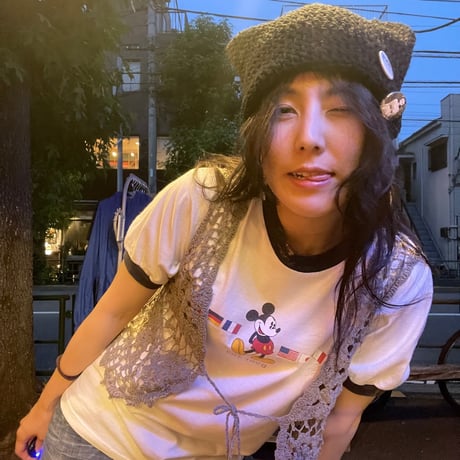 [USED] OLD MICKEY リンガーtee  made in usa!
