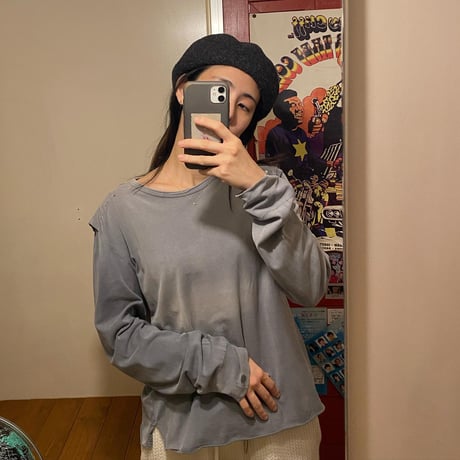 [USED] ウィングショルダーダメージロンT